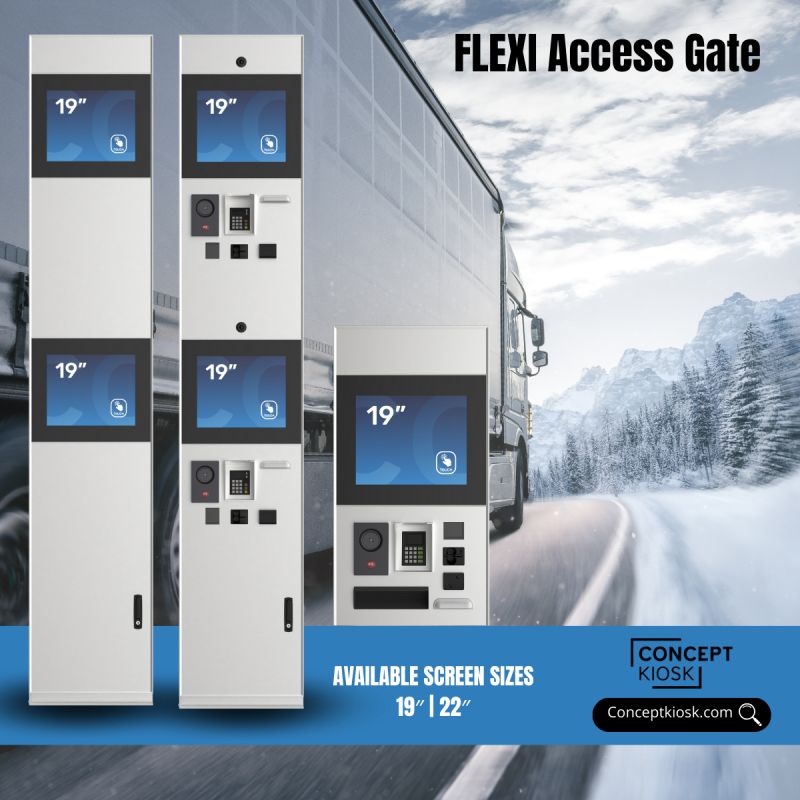 FLEXI Access Gate Kiosks - Step into the future of outdoor access control and security with the outdoor FLEXI Access Gate!